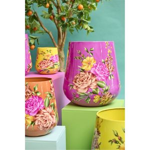 Jarrón Decorativo de Metal Hecho a Mano con Diseño Floral, Maceta Redonda Moderna para Decoración de Hogar de Lujo, Centro de Mesa para Sala de Estar - Product Image 2