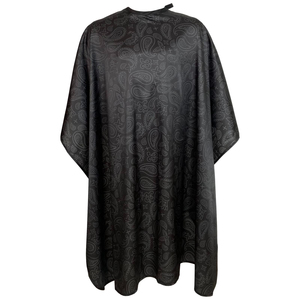 ผ้าคลุมตัดผมโพลีเอสเตอร์กันน้ำระดับมืออาชีพ พิมพ์ลายแบบซับลิเมชั่นตามสั่ง ปิดคอได้ ขนาดใหญ่ สำหรับช่างทำผม - Product Image 1