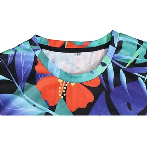 T-shirt personnalisé avec logo par sublimation, matière polyester/coton, respirant, séchage rapide, manches courtes, impression par transfert thermique - Product Image 5