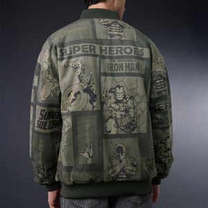 Custom <b>men</b> bomber <b>jacket</b> quilted puffer varsity windproof streetwear fishing winter breathable lightweight <b>men</b> fashion satin OEM - Product Image 4