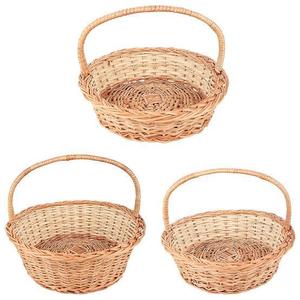 Cesta de Almacenamiento de Bambú Hecha a Mano en India con Asa, Cesta Utilitaria de Bambú Tejida Natural, Almacenamiento y Organización del Hogar, Venta al por Mayor - Product Image 1