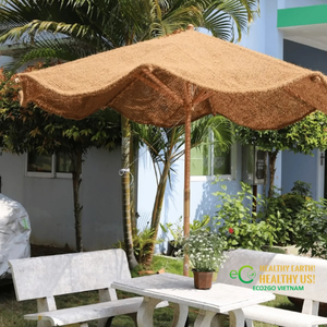 Sombrilla de Fibra de Coco Eco2go Vietnam, Diseño Tropical, Muebles Ecológicos para Exteriores, para Jardín, Resort, Hotel - Product Image 2