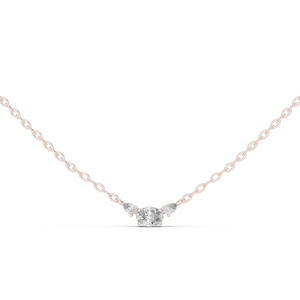 Colgante Moderno de Oro Amarillo de 14K con Diamante Cultivado en Laboratorio de 0.19 Ct, Certificado por IGI, para Mujer |   Ropa de Fiesta |   Diamante Cultivado Nuevo - Product Image 3