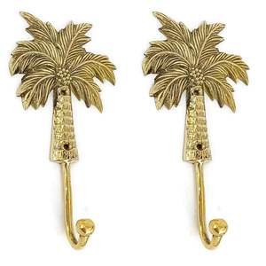 ตะขอแขวนทองเหลืองคุณภาพสูงสำหรับห้องน้ำ ห้องนอน ห้องครัว ทางเข้าบ้าน แขวนเสื้อ กระเป๋า ผ้าเช็ดตัว กุญแจ อุปกรณ์จัดระเบียบบ้าน ติดผนัง - Product Image 1