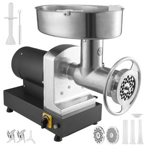 Tritacarne Elettrico e Insaccatrice da 1100W, Capacità 450 Kg/Ora, Uso Intensivo per Negozi e Aziende Agricole - Product Image 1
