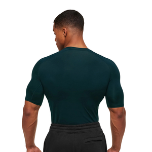 High Demand Men Compression <b>T</b> <b>Shirt</b> O <b>Neck</b> Raglan Short Sleeve Body Sculpting Fit Quick Dry Active Base Top Custom Wholesale OEM - Product Image 2