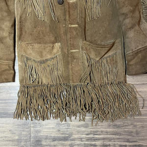 Stylish Fashion Suede Jacket With Fringes Outerwear For Winter Season Make Your Own <b>Design</b> Women Fringes Suede Leather Jacket - Product Image 2