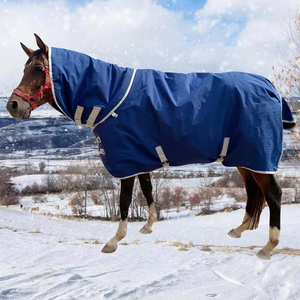 Meilleur prix pour une couverture d'hiver élastique personnalisée de qualité supérieure, imperméable et respirante pour chevaux, avec rembourrage en coton, directement de l'usine. - Product Image 5