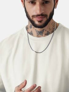 Camiseta de Hombre Beige Claro, Cuello Redondo, Manga Corta, Holgada, Transpirable, Informal, para Verano - Product Image 6