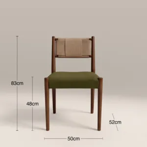 SILLA DE COMEDOR DE MADERA SYDNEY VERDE MUSGO SINTERIOR - Product Image 4
