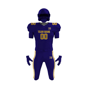 Tenues de football américain personnalisées pour l'hiver, design personnalisé, vêtements de sport confortables, 100% polyester, antibactérien, séchage rapide - Product Image 2
