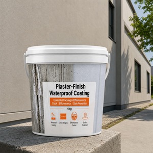 Peinture murale protectrice 1K, résistante aux fissures, imperméable, écologique, à faible teneur en COV, pour surfaces en plâtre et ciment, finition uniforme, en vrac - Product Image 1