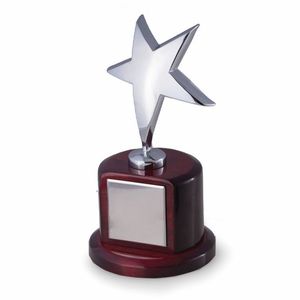 Dernier Trophée Étoile Dorée Femme avec Base Noire – Récompense Premium pour Achievement, Cérémonie d'entreprise, Cadeau Personnalisé, Trophée Artistique - Product Image 3
