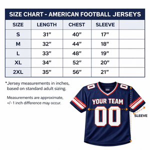 เสื้อทีมอเมริกันฟุตบอลแบบกำหนดเองสำหรับโรงเรียน ผ้าโพลีเอสเตอร์แห้งเร็ว ระบายอากาศได้ดี ปักชื่อและหมายเลขผู้เล่นตามสั่ง - Product Image 5
