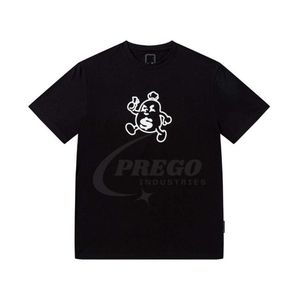 เสื้อยืดพิมพ์ลายพัฟฟ์ลำลองสำหรับผู้ชาย ปรับแต่งได้ตามต้องการ แบรนด์ส่วนตัว ทรงโอเวอร์ไซส์ คอกลม ระบายอากาศได้ดี ผ้าถักเนื้อบางเบา สกรีนโลโก้ได้ - Product Image 2
