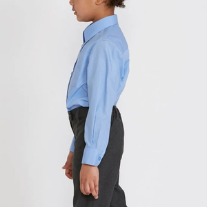 Chemises d'uniforme scolaire pour filles, manches longues, bleues, pour l'école primaire - Product Image 2