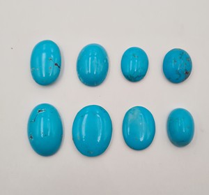 Turquoise naturelle iranienne, cabochons de pierres précieuses de formes variées, pierres précieuses en vrac pour la fabrication de bijoux - Product Image 3