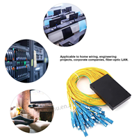 Damu 1x16 SC UPC Boîtier ABS PLC Répartiteur Optique Monomode en Cassette pour Réseau FTTH GPON 1310/1550nm