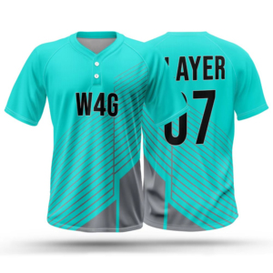 High Quality Baseball Jersey Sublimated Print 100% <b>Polyester</b> Moisture-Wicking Anti-Bacterial Short Sleeve Striped Design - Product Image 1