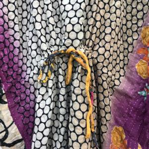 Vestido Kaftan Kantha de Algodón Indio Hecho a Mano, Estilo Boho, Holgado, para Playa, para Mujer - Product Image 4