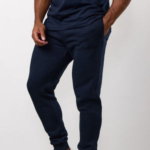 Men's Vintage Acid Wash Navy Blue Cotton Sweatpants Elastic Waist Vintage <b>Joggers</b> Side Pockets Midweight Knitted Autumn Wear - Product Image 1