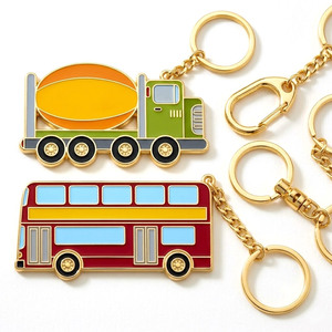 Porte-clés en métal émaillé personnalisé en forme de véhicule, porte-clés de voiture, design en forme de voiture - Product Image 4