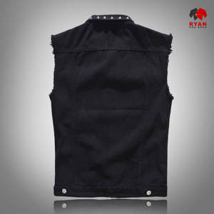 Chaleco Vaquero Personalizado Ryan Pro Gear para Hombre, Diseño con Bolsillos, Tela Transpirable con Logotipo Personalizado - Product Image 4