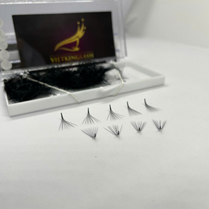 Extensions de cils ultra-fines en poils synthétiques, extensions de cils en grappe, cils volumineux, maquillage, poils synthétiques coréens PBT, sur mesure - Product Image 1