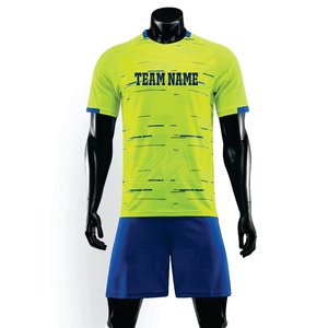 เสื้อฟุตบอลแบบสั่งทำขายส่ง OEM สำหรับทุกเพศ พิมพ์ลายชุดฟุตบอล ระบายอากาศได้ดี ซับเหงื่อ 100% โพลีเอสเตอร์ คอวี สำหรับสโมสร - Product Image 3