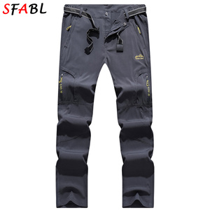 Pantalones de Senderismo SFABL 5XL de Secado Rápido para Verano, Pantalones de Pesca Ligeros para Hombre, Elásticos, Impermeables, con Bolsillos con Cremallera Táctica - Product Image 3
