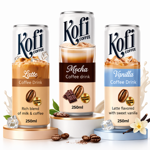 Bebida Instantánea Kofi Premium de 250 ml, Sabor a Crema de Chocolate, Bebida de Café Dulce, Proveedor de Marca Privada OEM, Muestra Gratuita - Product Image 1