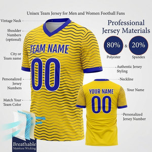 Hot Sale Newly Design Custom Breathable Unisex Soccer/American Sports Jerseys Sportswear Professionals Low MOQ - Product Image 4