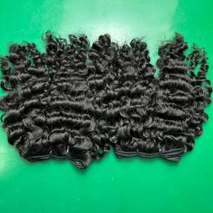 Different Length Burmese <b>Kinky</b> Curly Vietnamese Human <b>Hair</b> Bundles Remy Vietnamese Virgin Cuticle Aligned <b>Hair</b> <b>Extensions</b> - Product Image 1