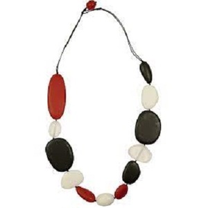 Collar Unisex de Cuentas de Resina Personalizadas MOON RISE CRAFT, Venta al por Mayor, Mejor Proveedor, Buena Calidad, Plateado, Estilo Clásico, a la Moda - Product Image 4