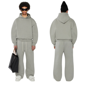 High Quality 100% Cotton Custom Printing Jogging Track Sweat Suit Unisex Men <b>Jogger</b> Sweatsuit Tracksuit Sweatpants Hoodie <b>Set</b> - Product Image 6
