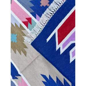 Tapis Dhurrie en coton à tissage plat Kilim et tapis 8x10 pieds pour intérieurs minimalistes et usage quotidien Sleek Organic Functional 056 - Product Image 3