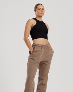 Best Quality Caribou Women's Winter Comfort Full Length Eco-Friendly 100% Cotton Terry Fleece Soft Touch Joggers Sweatpants - Product Image 5