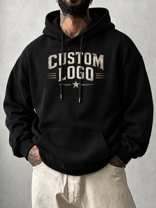 Sudadera con Capucha para Hombre, Informal, Color Gris Sólido, Corte Regular, Manga Larga, Bolsillo Delantero, 500 GSM, Talla Grande, 100% Algodón, Otoño - Product Image 4