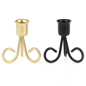 Portavelas de metal con acabado dorado para decoración de hogares de lujo y eventos, increíblemente elaborado por HRCRAFTVERSE. - Product Image 5