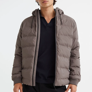Bubble <b>Jacket</b> for Adult <b>Men's</b> Winter Coat With Adjustable Hood Waterproof Lightweight <b>Men</b> Down Hoodie Puffer <b>Jackets</b> - Product Image 5