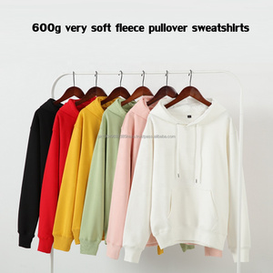 Sweat à capuche en velours argenté lourd de 600 g, brodé, uni, pour homme, polaire d'hiver, respirant, à séchage rapide - Product Image 2