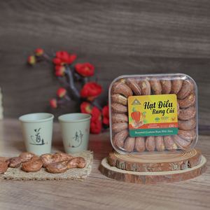 High Quality Unshelled Roasted 100% Vietnam Cashew Nuts W180 ISO Certified in 230g <b>Square</b> <b>Gift</b> <b>Box</b> Trusted Quality-Ready to Ship - Product Image 2