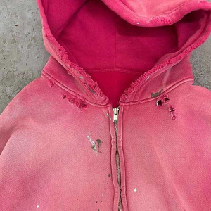 Custom Acid Wash <b>Tie</b> Dye Hoodie Oversized Heavyweight Cotton Fleece Vintage Sun Faded Distressed OEM Private Label Hoodie - Product Image 6