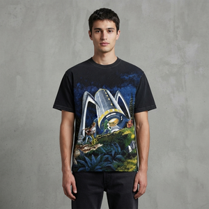 Camiseta con gráfico personalizado impreso, 100% algodón jersey, nueva camiseta moderna de manga corta para uso cómodo unisex. - Product Image 5