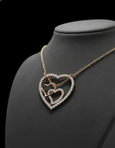 Magnifique Collier Symbole d'Éternité en Or et Diamants de Luxe pour Femme, Idéal pour Mariage, Fêtes, Cadeaux de Mariée, Anniversaires et Usage Quotidien - Product Image 3