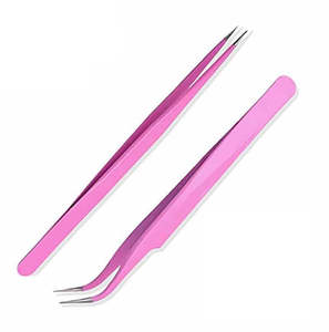 OEM Design Professional Set for Anti Slip Premium Series Velvet Touch Tweezer Gilded <b>Edge</b> <b>Tools</b> Anti Static Master Fan Maker - Product Image 2