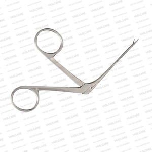 Pinces à préhension Alligator – Acier inoxydable, simple action, mâchoires dentelées – Instruments microchirurgicaux ORL et otologie par Vaslcare - Product Image 2