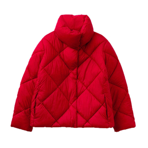 Chaqueta Acolchada con Capucha para Mujer, Abrigo de Invierno Cálido y Acolchado, Cierre Completo, Ligero, Suave, Informal, para Exteriores, OEM, ODM, Personalizado - Product Image 1