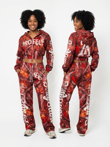 Ensembles deux pièces tendance et stylés pour l'hiver : survêtements à capuche et pantalon, survêtements de jogging camouflage avec broderie effet usé - Product Image 6