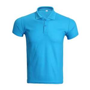 Polo pour homme en coton 100% avec logo personnalisé, couleur unie, tissu piqué, t-shirt uni vierge en polyester - Product Image 1